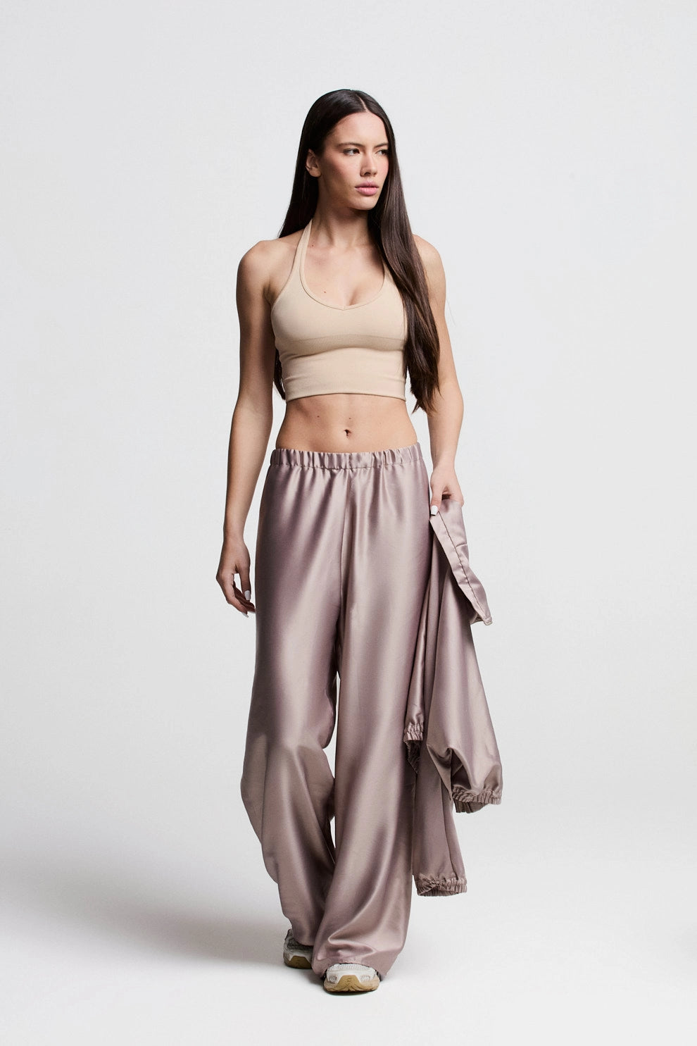 Calça Esther Cetim Bege