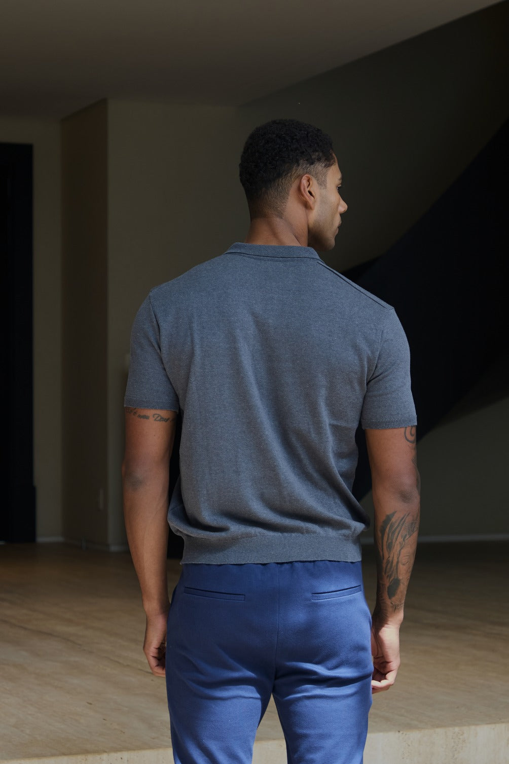 Polo Zion Cinza Escuro