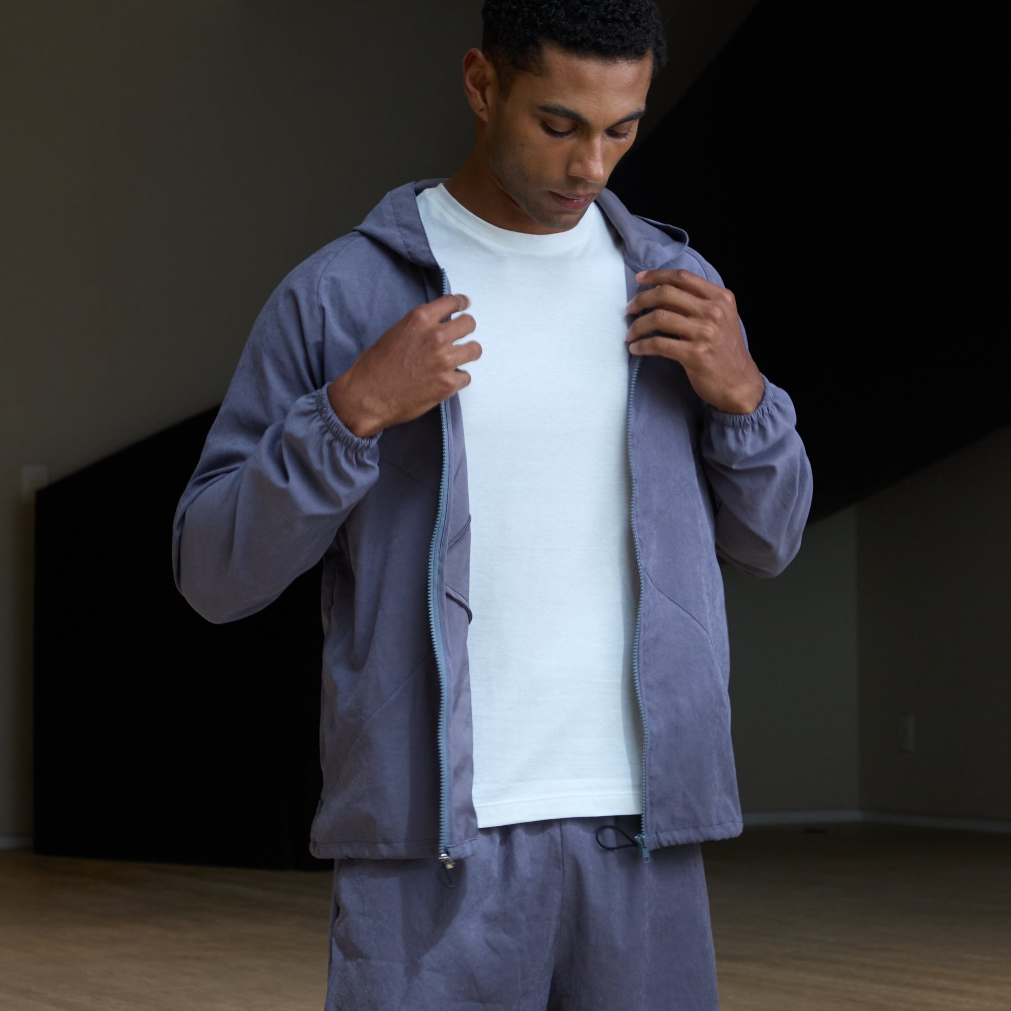 Parka Pierre Cupro Cinza