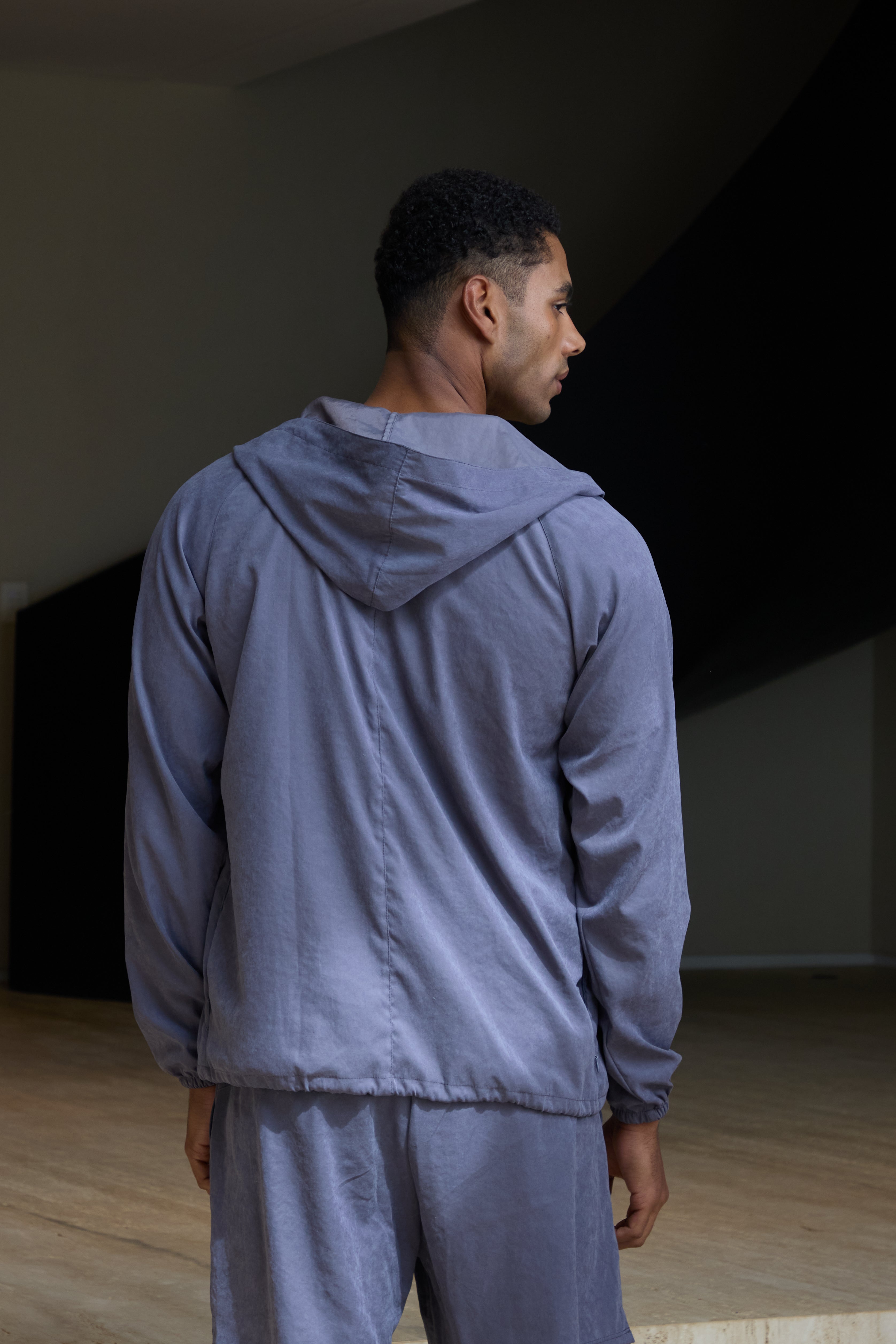 Parka Pierre Cupro Cinza