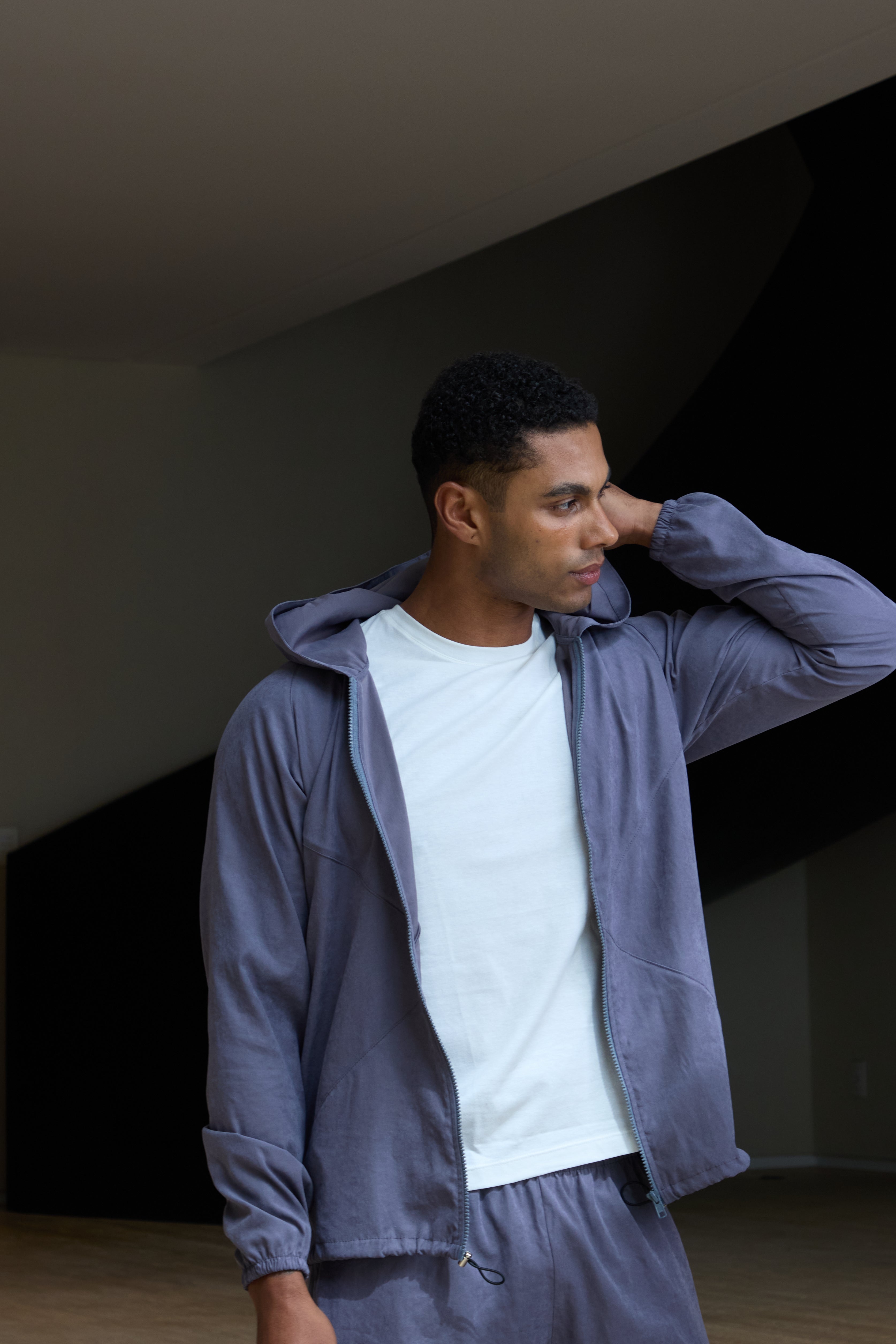 Parka Pierre Cupro Cinza